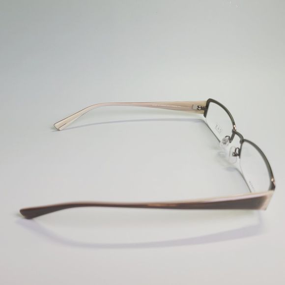 O&X New York Titanium OT-207U 52-18 142 beige eyeglasses rectangle frames C7 - Picture 11 of 14